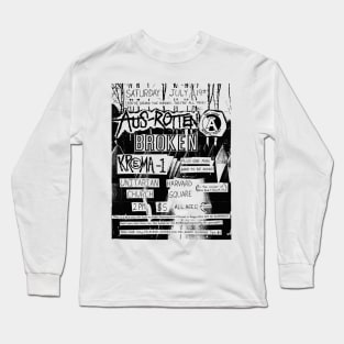 Aus-Rotten / Broken / Krema-1 Punk Flyer Long Sleeve T-Shirt